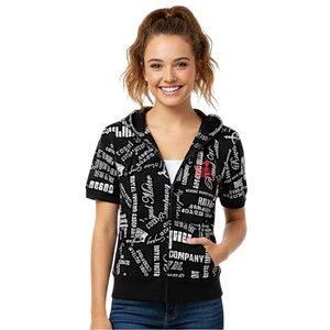 Feathers Royal Motor Company Short Sleeve Full Zip Hoodie Medium